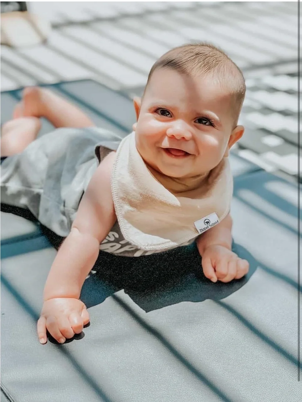 10 pack Diaper Squad Neutral Cotton Bandana Bib Set Baby Cotton Fleece